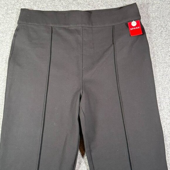 Spanx Womens Perfect Pant Size 3X Petite Hi-Rise Flare Ponte Knit Black NWT Work - Picture 6 of 16